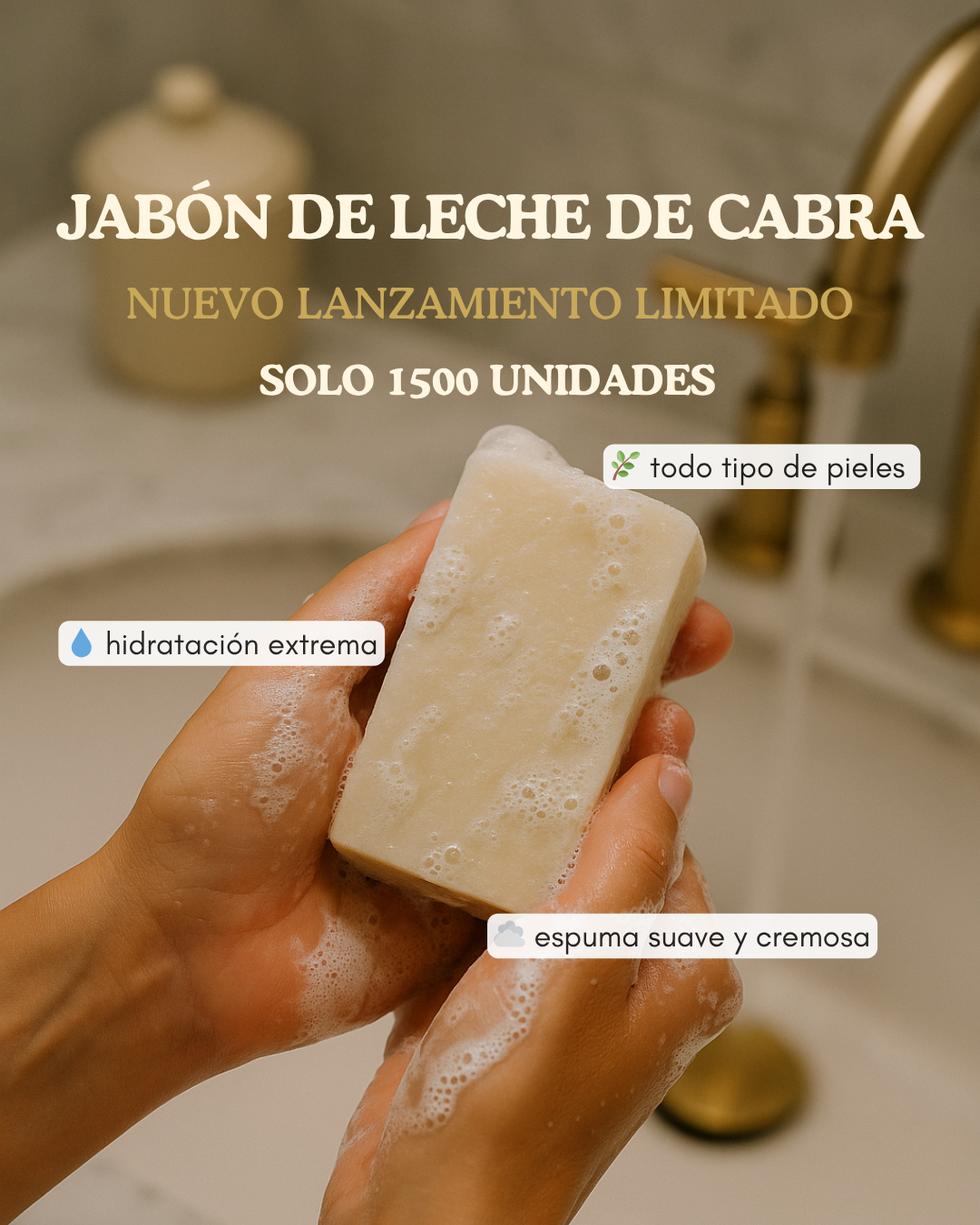 Sabonete de Leite de Cabra 🥛 - Edição Limitada (últimas unidades)