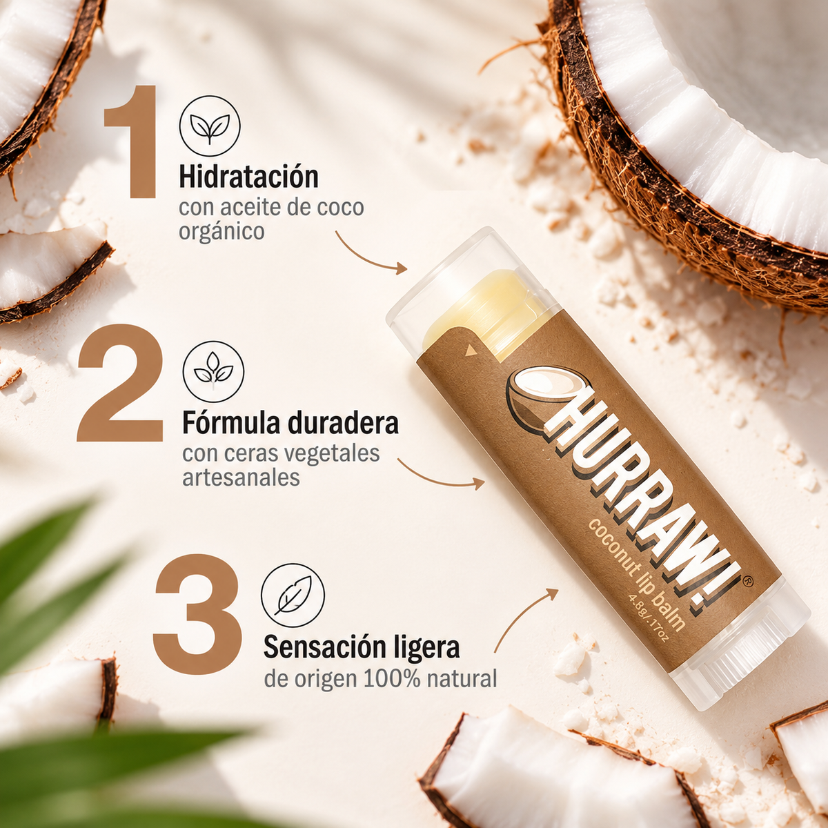 Bálsamo Labial Vegano Hurraw
