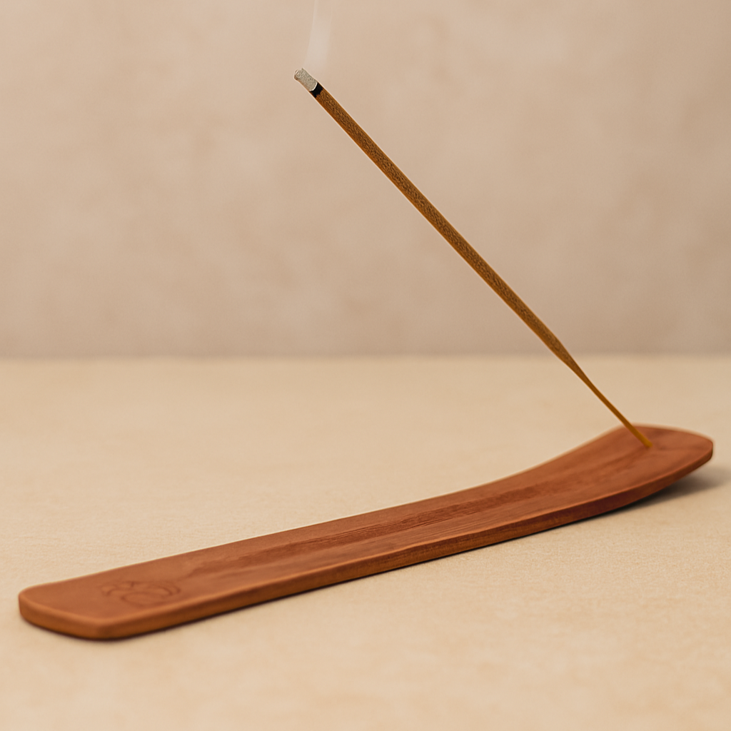 Soporte de incienso madera de mango