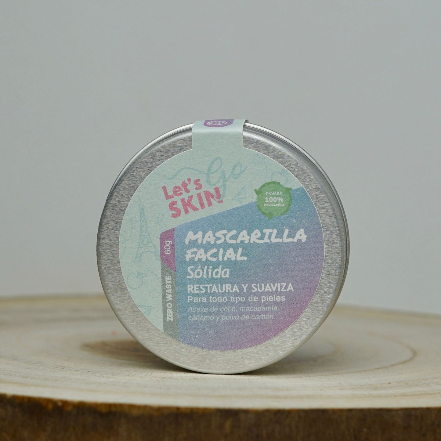 Mascarilla facial sólida DETOX