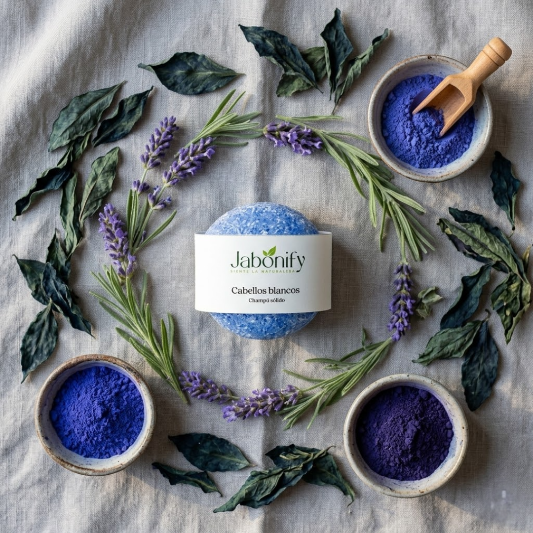 Champú sólido cabellos blancos