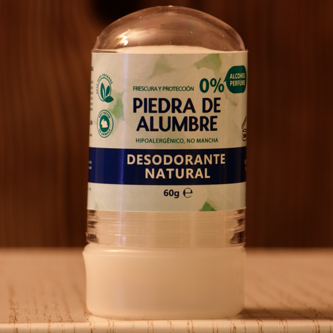 Desodorante natural de piedra de alumbre