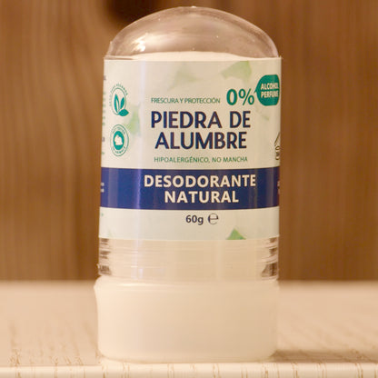 Desodorante natural de piedra de alumbre