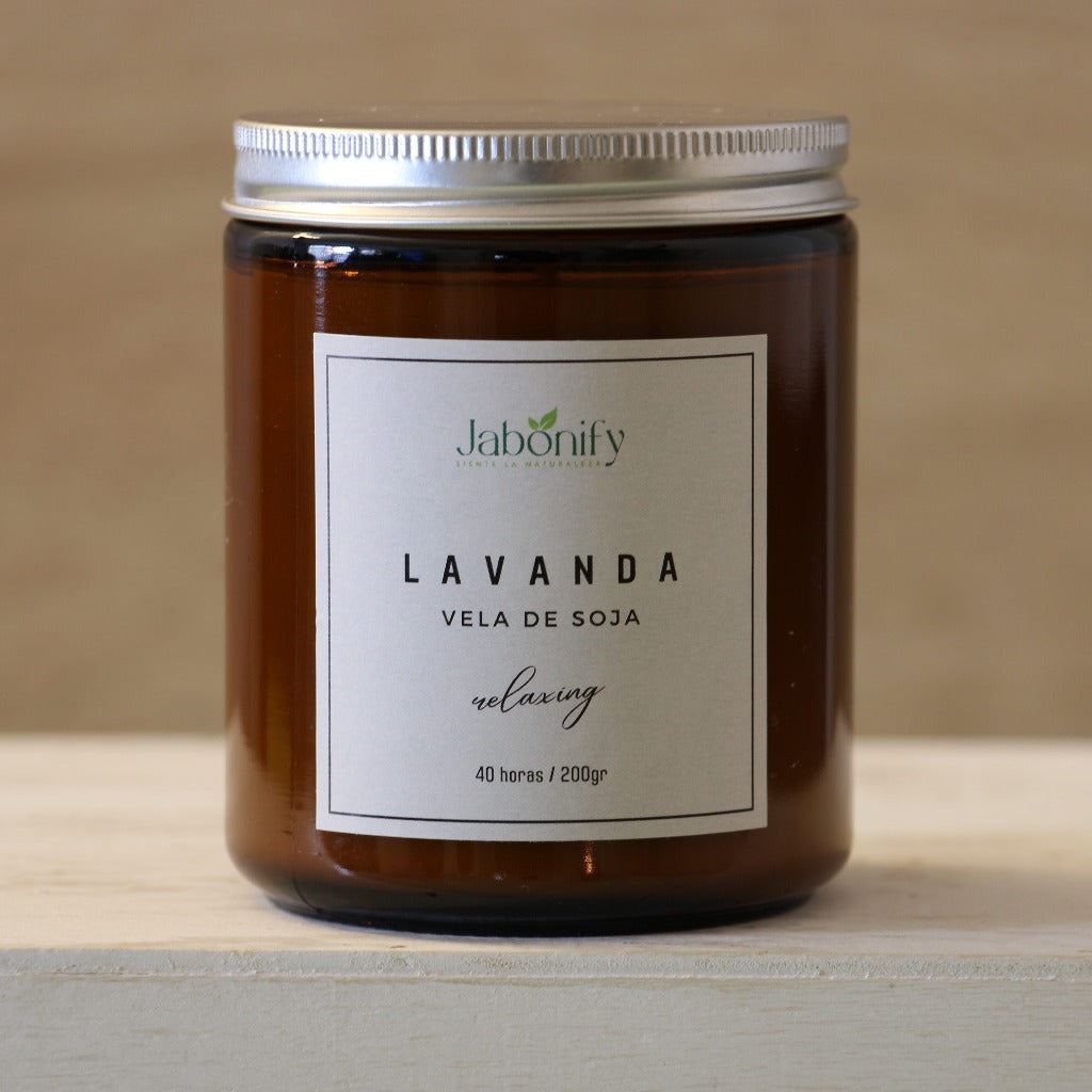 vela de lavanda