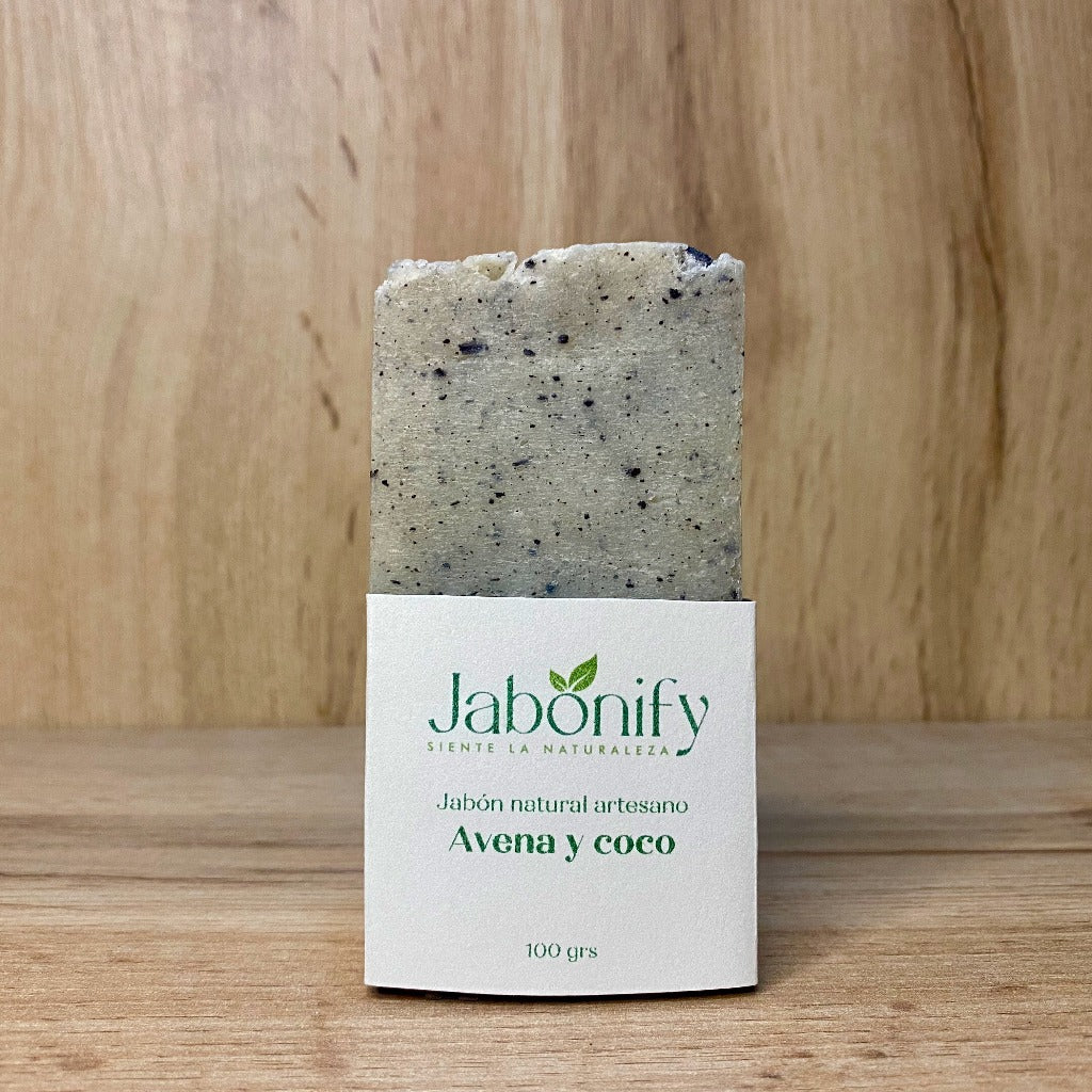 jabón de avena y coco