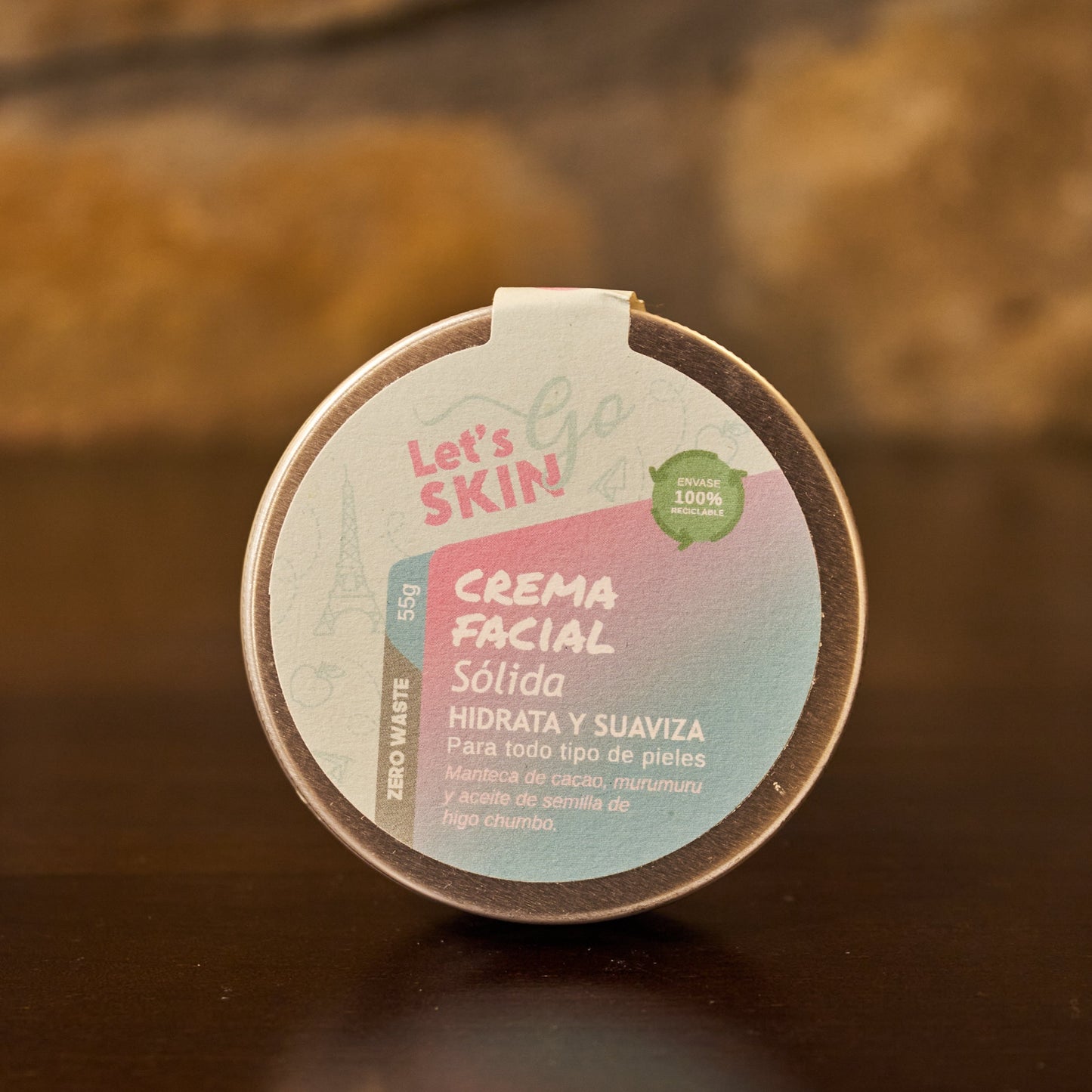 crema facial solida