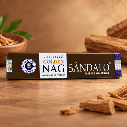 Incienso Golden Nag Artesanal · 12 Aromas