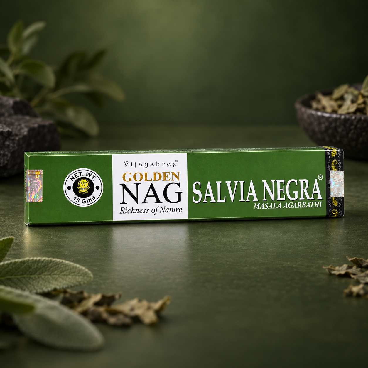 Incienso Golden Nag Artesanal · 12 Aromas