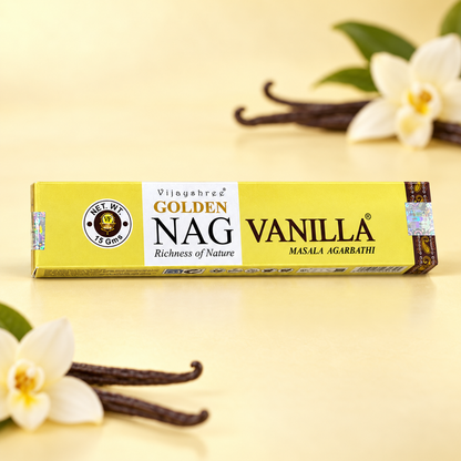 Incienso Golden Nag Artesanal · 12 Aromas