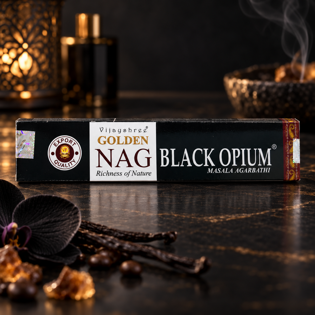 Incienso Golden Nag Artesanal · 12 Aromas