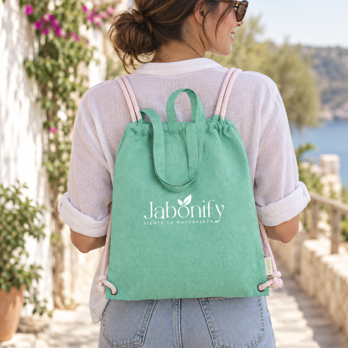 Mochila de Cuerdas Jabonify · Algodón Reciclado