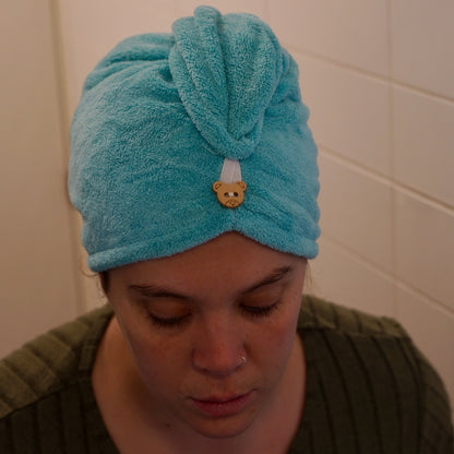 Toalha de cabelo em microfibra