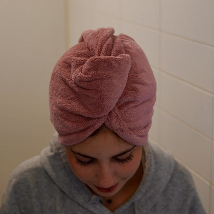 Toalha de cabelo em microfibra