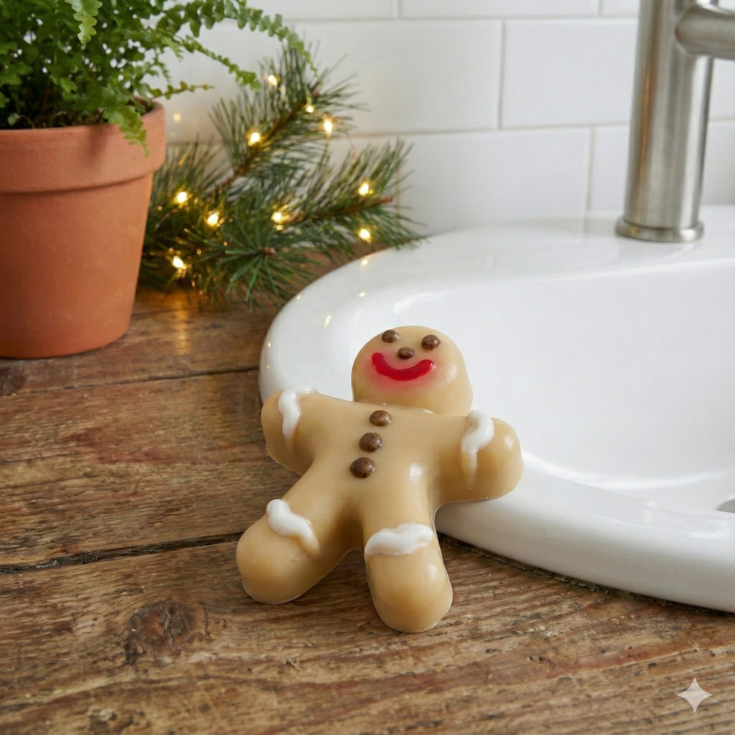 Jabon artesanal de glicerina navideño