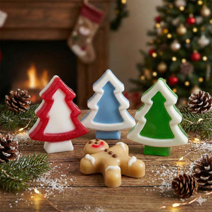 Jabon artesanal de glicerina navideño