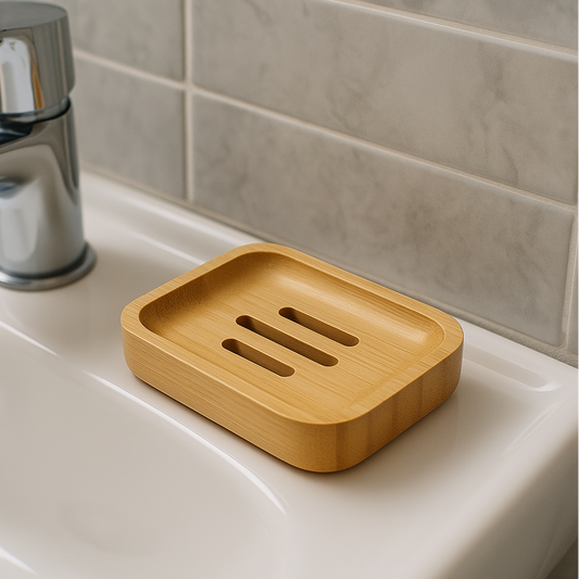 Jabonera de bambú con rejillas (NOVEDAD)