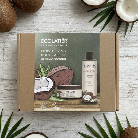 Pack de cuidado corporal hidratante de coco orgánico
